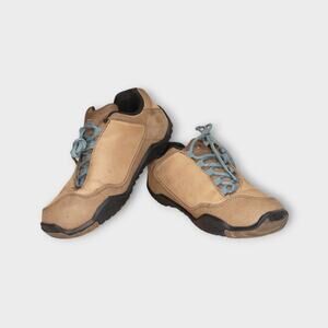 Womens KURU Chicane Brown Leather Lace Up Hiking Shoes Size 7.5